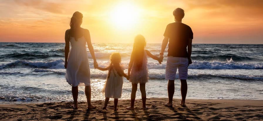 Family at Beach