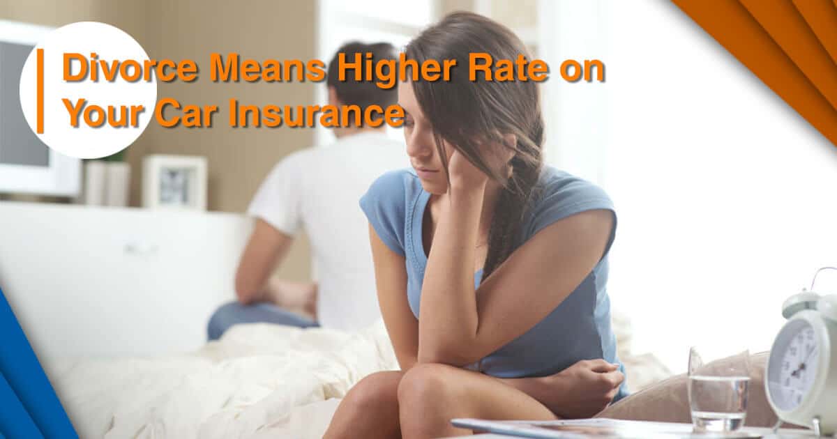 Divorce means higher rate on your Car Insurance